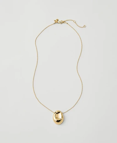 Ann Taylor Metal Disc Pendant Necklace Women's