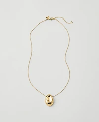Ann Taylor Metal Disc Pendant Necklace Women's