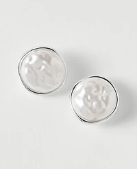 Ann Taylor Freshwater Pearl Stud Earrings Ivory Women's