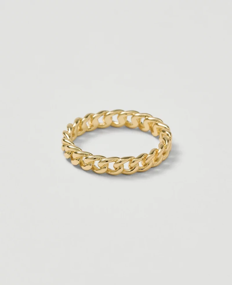 Ann Taylor Chain Link Ring Goldtone Women's