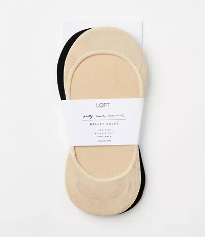 Ballet Flat No Show Sock Set