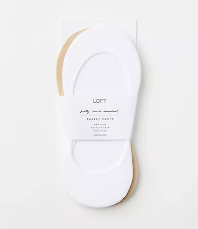 Ballet Flat No Show Sock Set