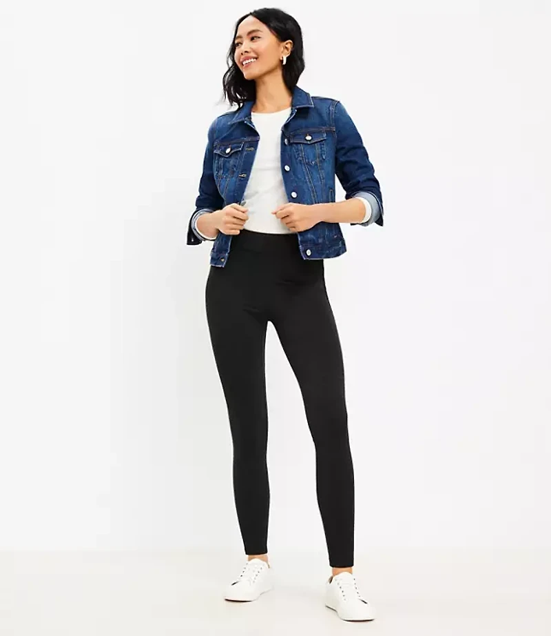 Petite Seamed Ponte Leggings