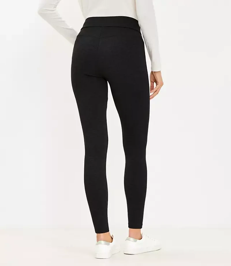 Petite Seamed Ponte Leggings