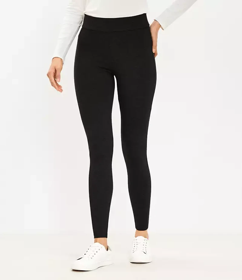 Petite Seamed Ponte Leggings