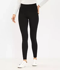 Petite Seamed Ponte Leggings
