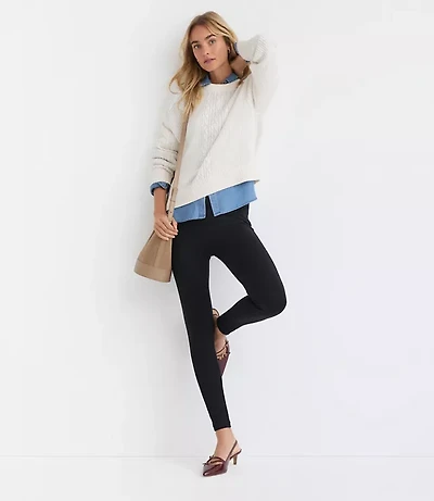 Petite Seamed Ponte Leggings