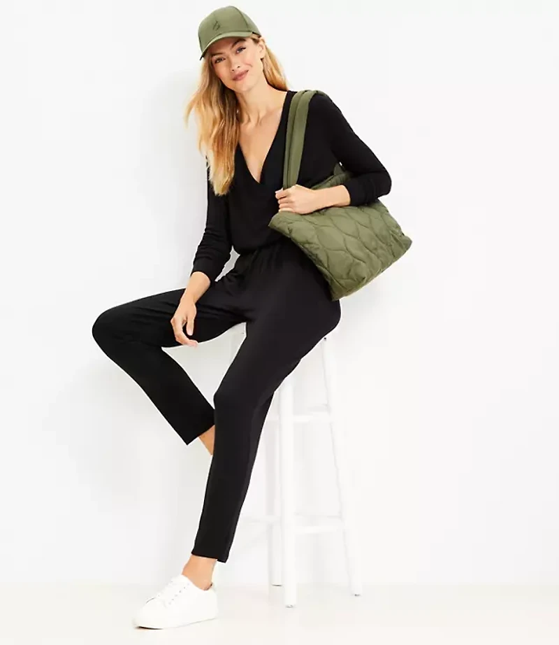 Lou & Grey Signature Softblend Crossover Jumpsuit