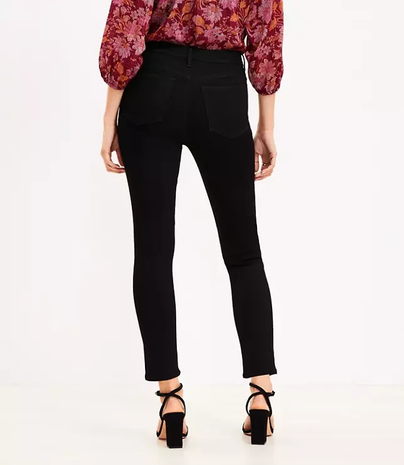 Curvy Mid Rise Skinny Jeans Black