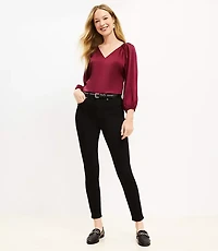Petite High Rise Skinny Jeans Black