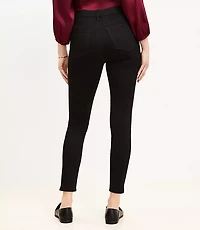 Petite High Rise Skinny Jeans Black