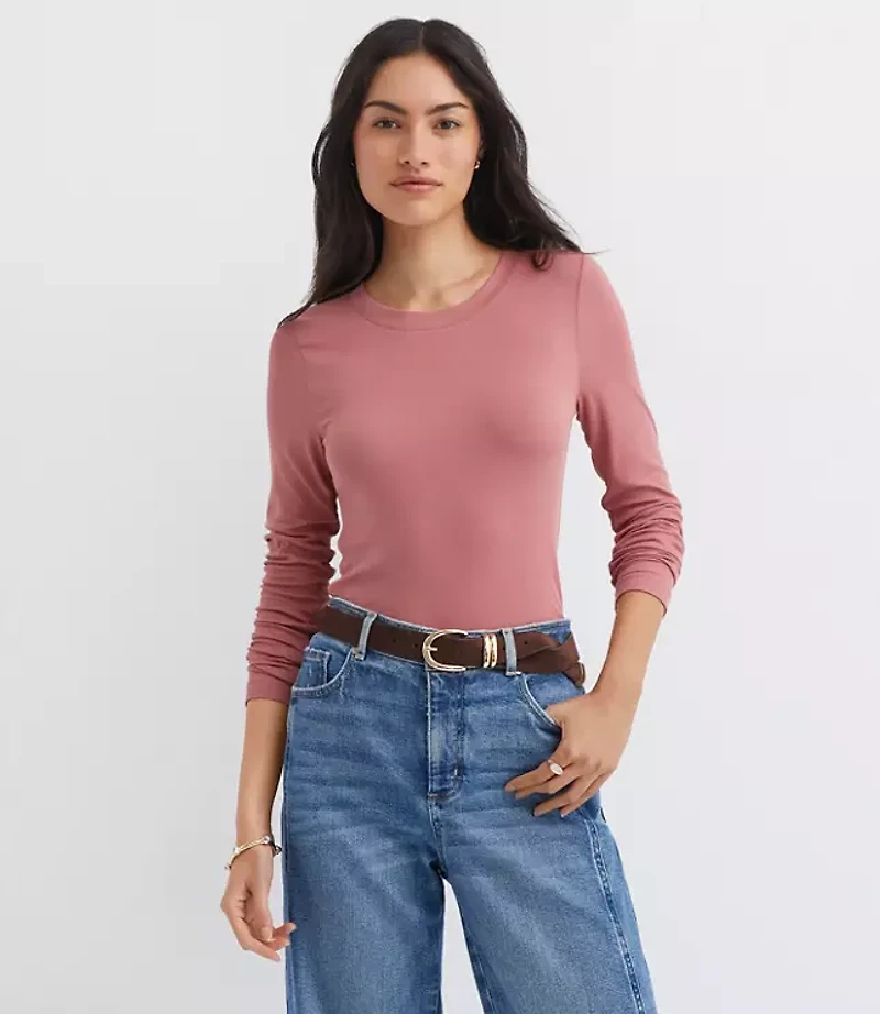 Long Sleeve Crew Neck Tee