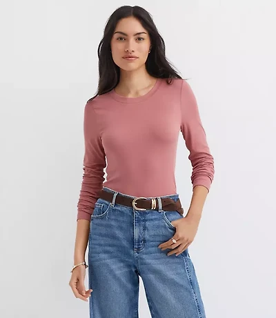 Long Sleeve Crew Neck Tee