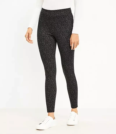Leopard Print Ponte Leggings