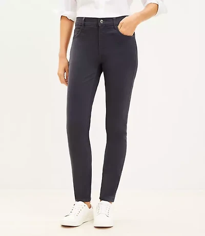 Petite Five Pocket Skinny Pants Sateen