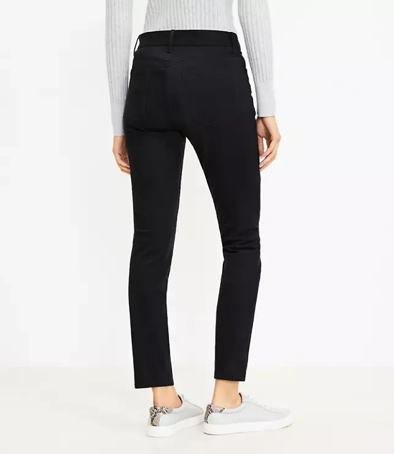 Curvy Five Pocket Skinny Pants Sateen