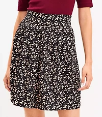 Petite Leafed Pleated Skirt