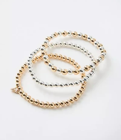 Mixed Metal Stretch Bracelet