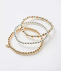 Mixed Metal Stretch Bracelet