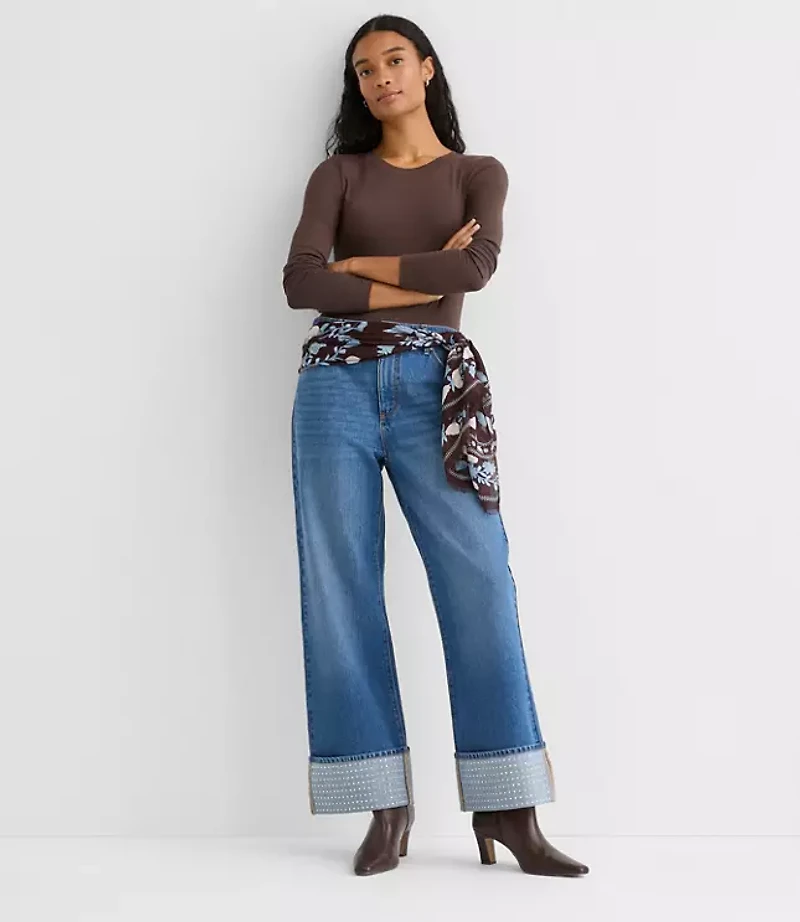 Petite Long Sleeve Crew Neck Tee