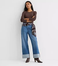 Petite Long Sleeve Crew Neck Tee