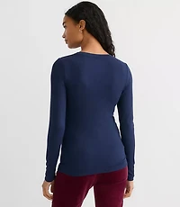 Petite Long Sleeve Crew Neck Tee