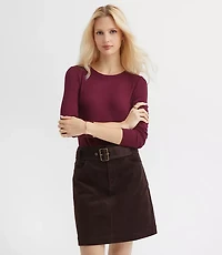 Petite Long Sleeve Crew Neck Tee