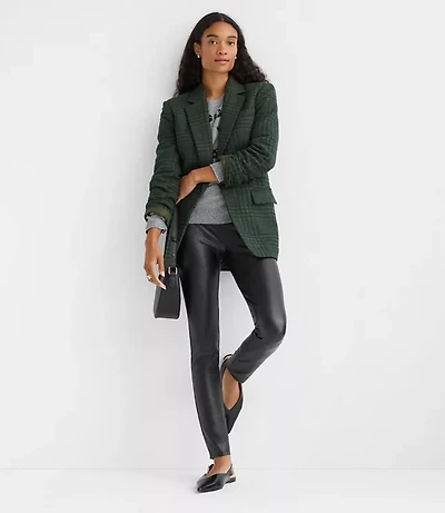 Petite Faux Leather Leggings