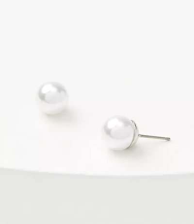 Pearlized Stud Earrings