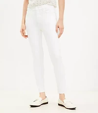 Mid Rise Skinny Jeans in White