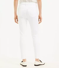 Mid Rise Skinny Jeans in White