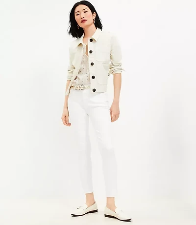 Mid Rise Skinny Jeans White