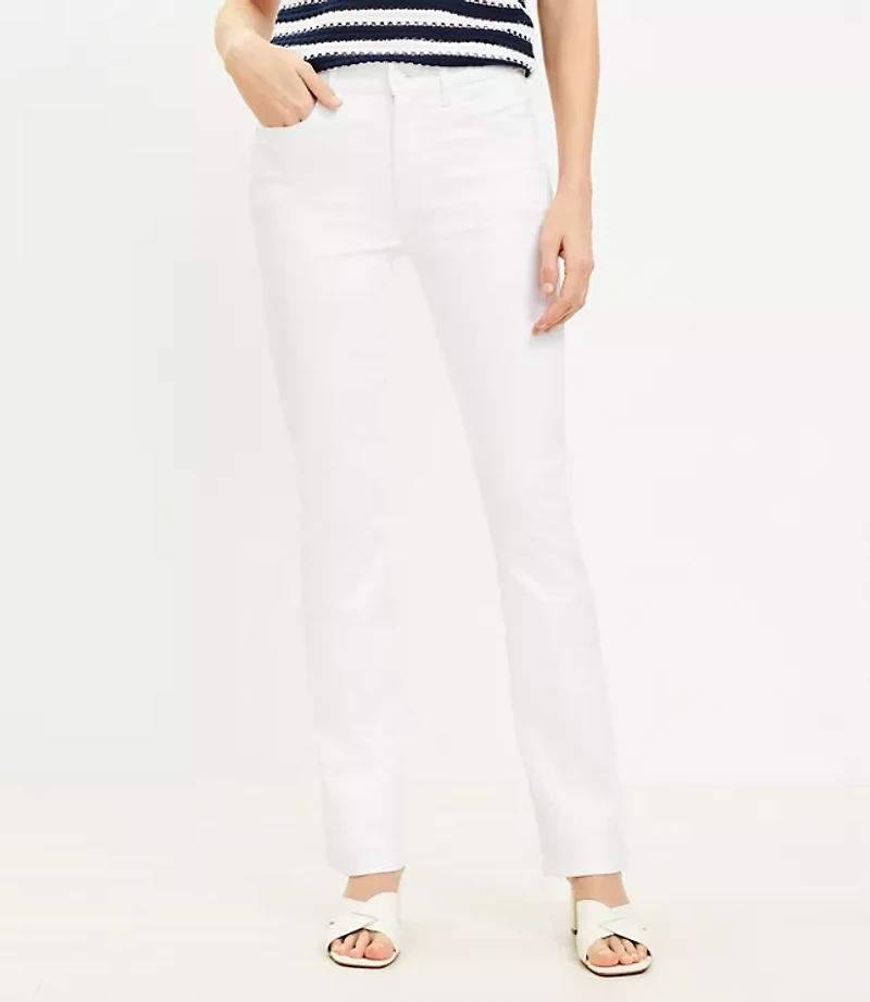 Mid Rise Boot Jean in White