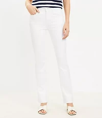 Mid Rise Boot Jean in White
