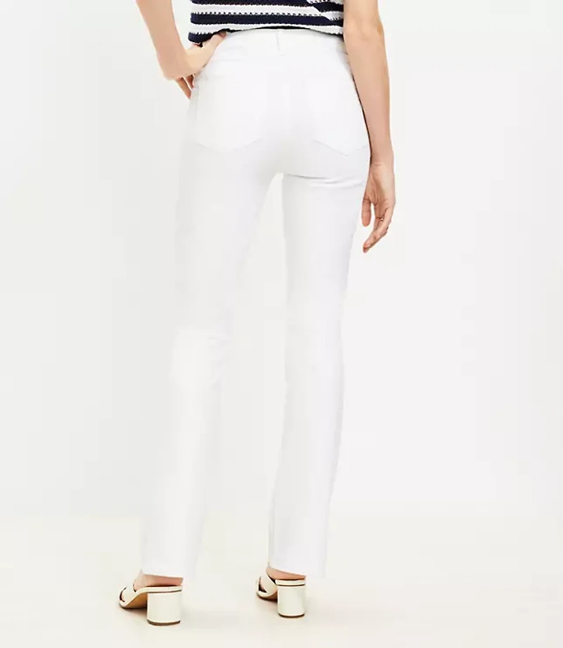 Mid Rise Boot Jean in White