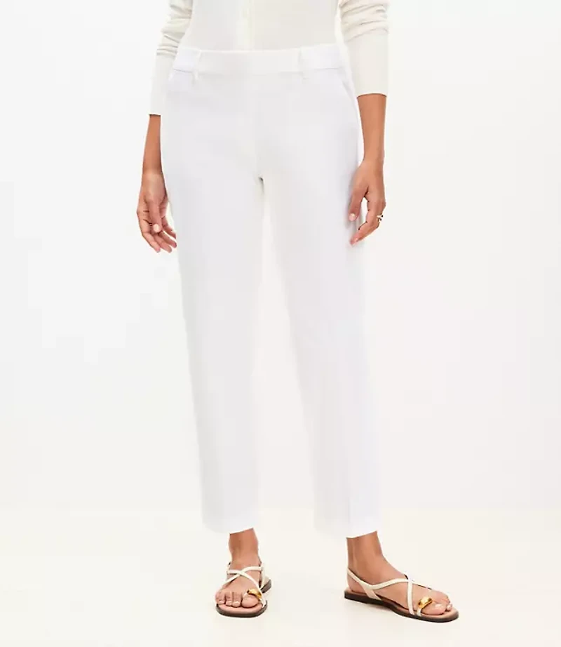 Curvy Riviera Slim Pants Doubleweave