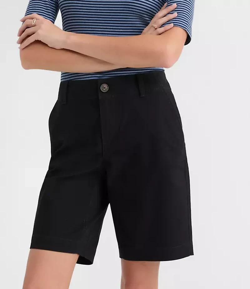 Curvy Monroe Chino Bermuda Shorts