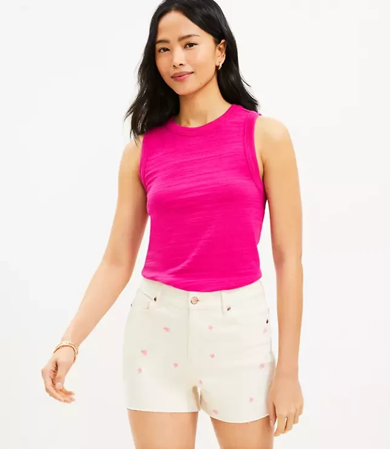 Star Fresh Cut High Rise Off Denim Shorts