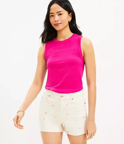Star Fresh Cut High Rise Off Denim Shorts