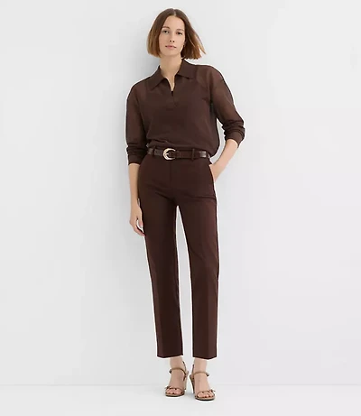 Petite Riviera Slim Pants Doubleweave