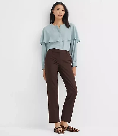 Petite Riviera Slim Pants Doubleweave