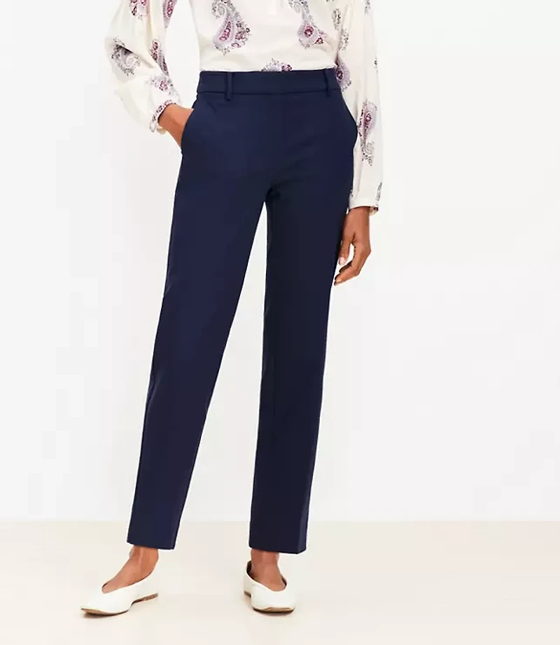 Petite Riviera Slim Pants Doubleweave
