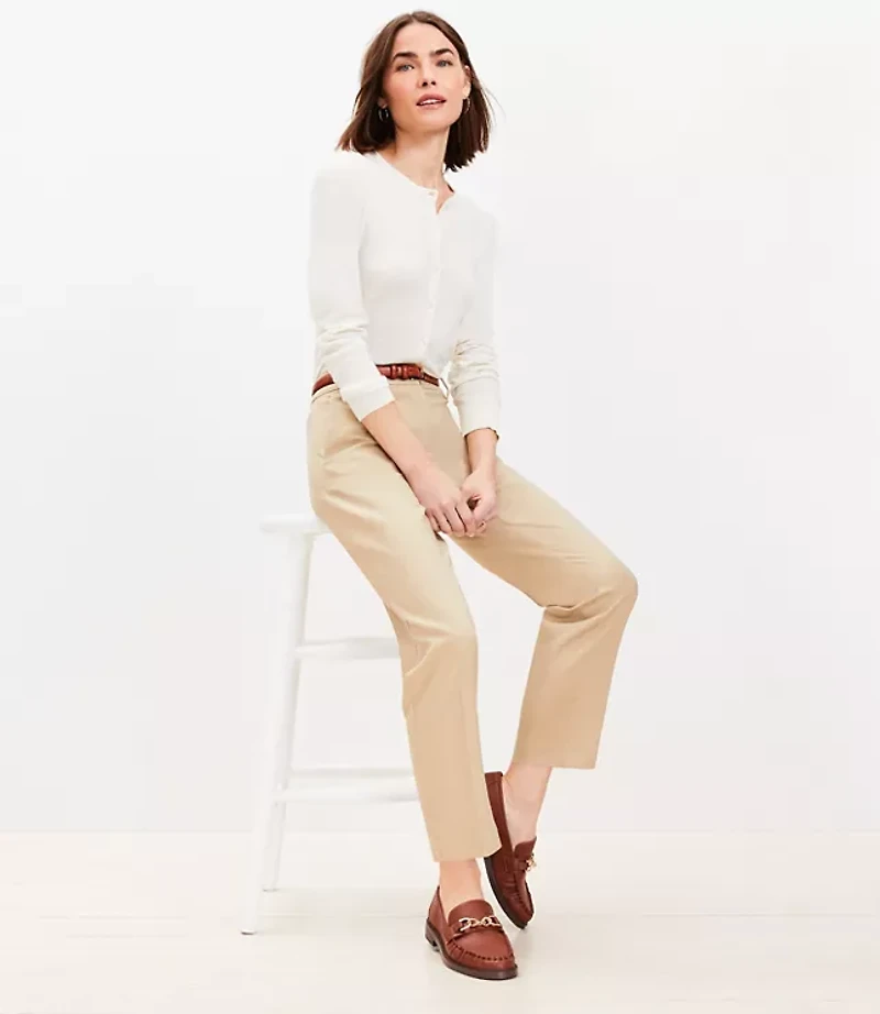 Petite Riviera Slim Pants Doubleweave