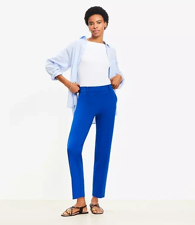 Petite Riviera Slim Pants Doubleweave