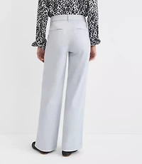 Petite Palmer Wide Leg Pants Twill