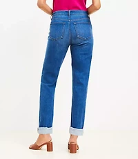 Girlfriend Jeans in Dark Stone Wash