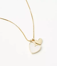 Mother of Pearl Heart Necklace
