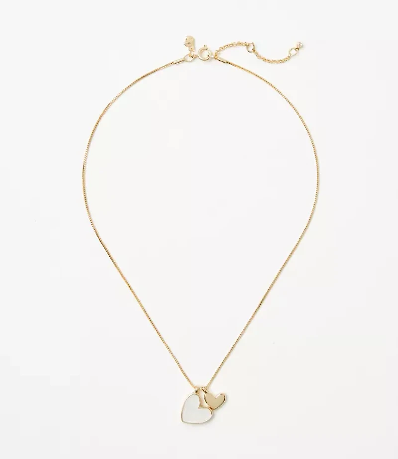 Mother of Pearl Heart Necklace