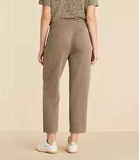 Lou & Grey Sandwashed Straight Crop Drawstring Pants