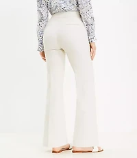 Petite Curvy Flare Pants in Twill
